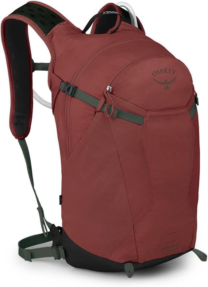 Osprey Sportlite 20L Lightweight Hiking Backpack with Hydraulics Reservoir for Men and Women, Acorn/Bonsai