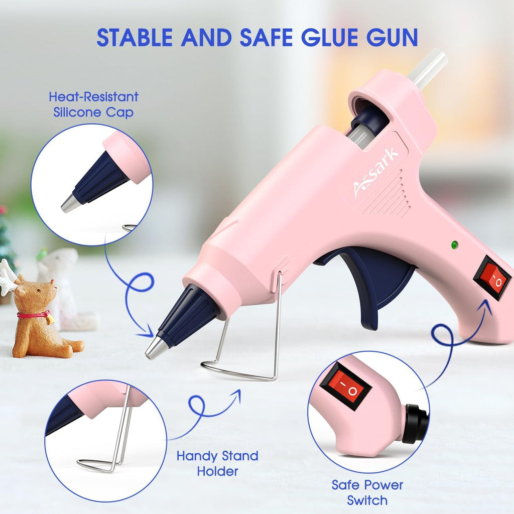 Assark 30W Mini Hot Glue Gun Kit with 30 Glue Sticks