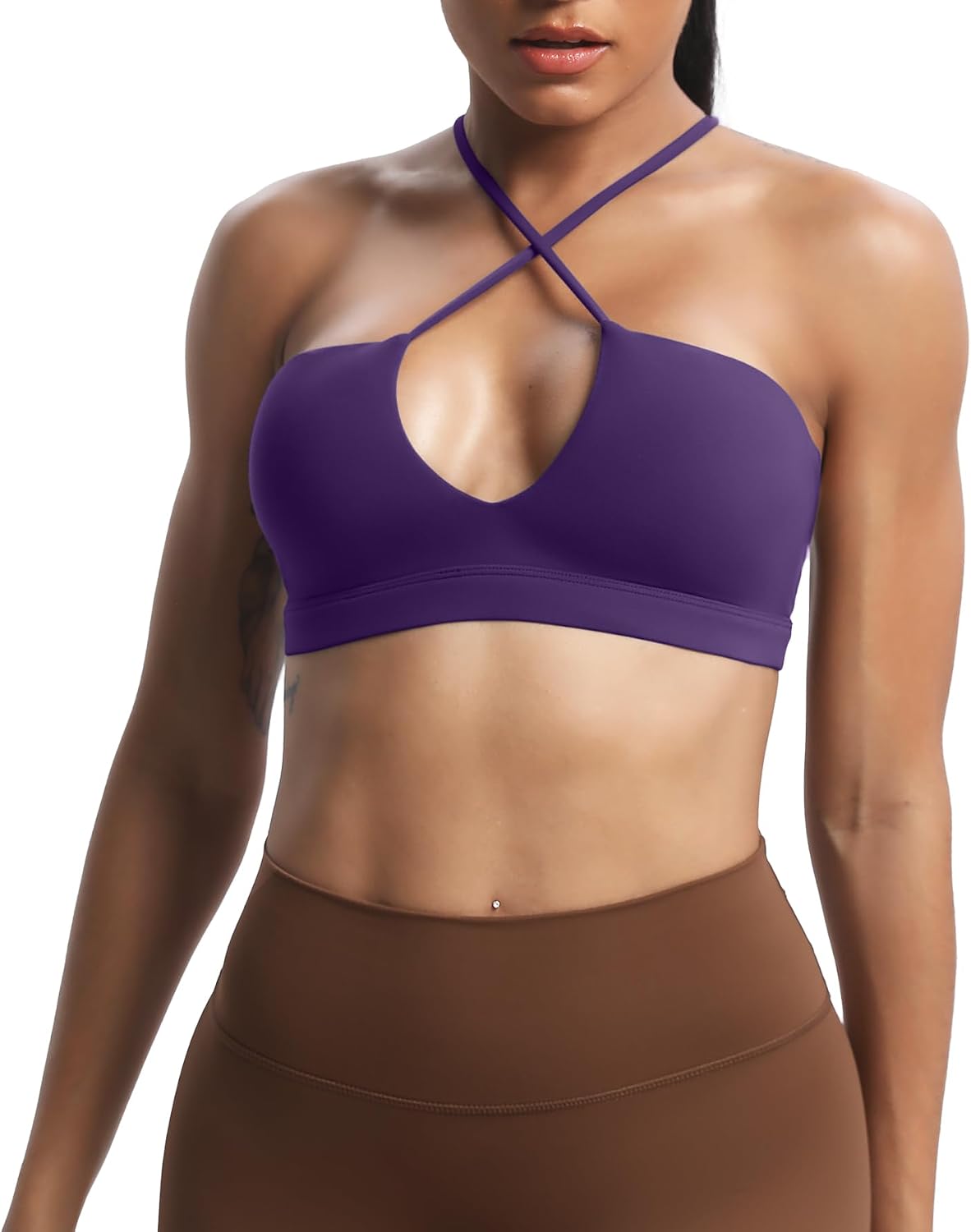 Aoxjox Women's Jamie Deep V Sports Bra