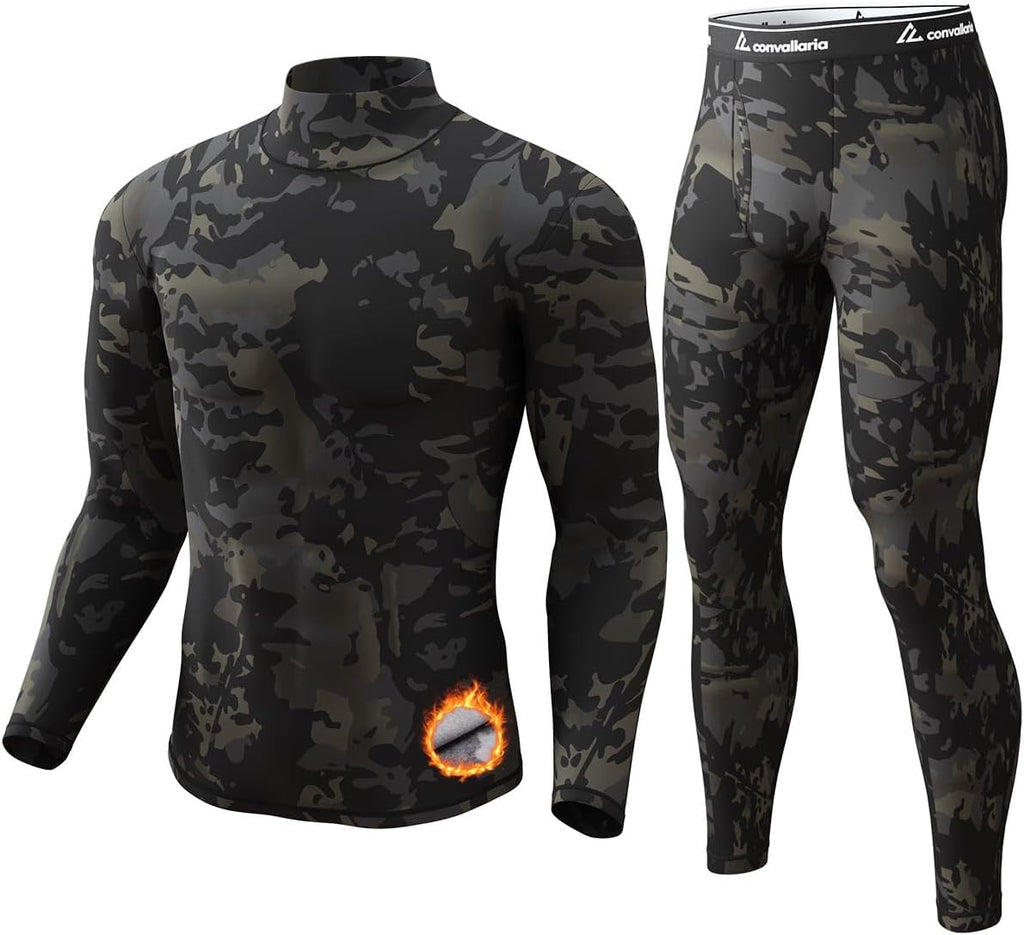 Thermal Underwear Long Johns for Men Cold Weather Base Layer Set