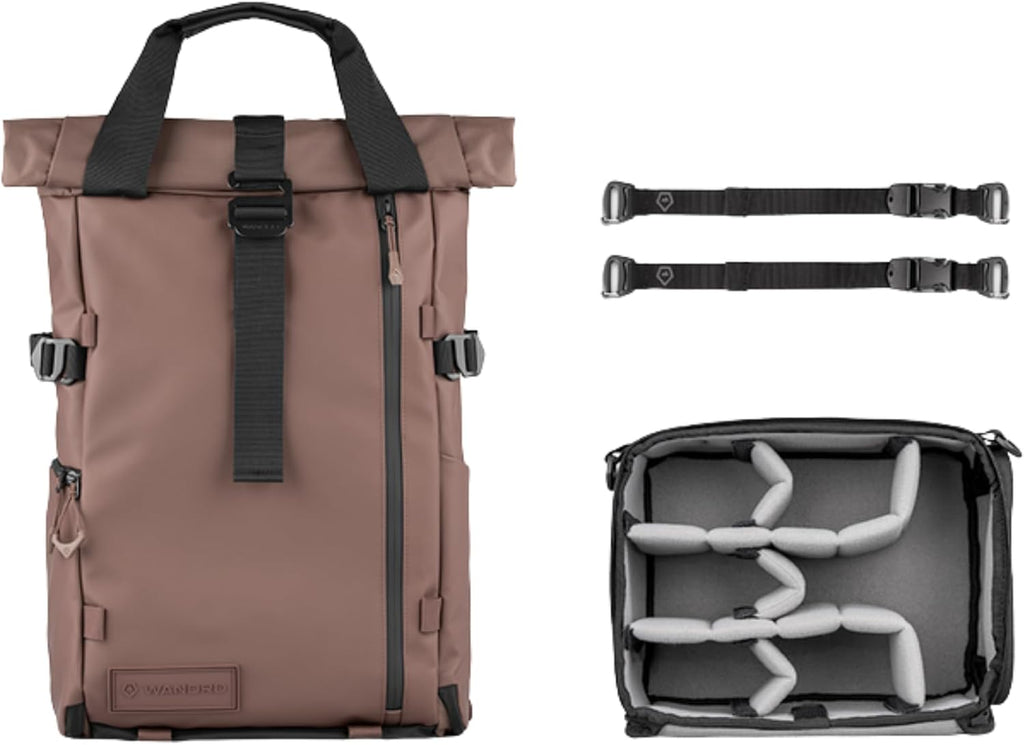 WANDRD PRVKE Rolltop 31L V4 Photography Bundle – Expandable Travel Camera Backpack with Essential Camera Cube and Laptop Sleeve