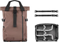 WANDRD PRVKE Rolltop 31L V4 Photography Bundle – Expandable Travel Camera Backpack with Essential Camera Cube and Laptop Sleeve