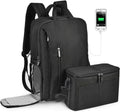 CADeN DSLR Camera Backpack Bag Waterproof Anti Theft with 15.6 inch Laptop Compartment, USB Charging Port, Tripod Holder, Rain Cover, Inner Case, Compatible for Sony Canon Nikon Olympus Black