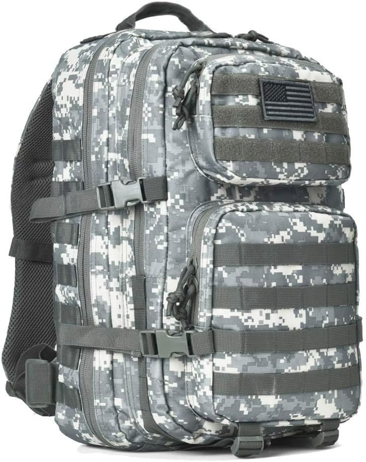 REEBOW GEAR Military Tactical Backpack Large Army 3 Day Assault Pack Molle Bag Backpacks (ACU Camo)