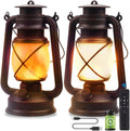 Marlrin USB Rechargeable Lanterns 2 Pack with Remote Control 4 Modes Lights