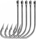 AMHDV 200pcs Forged Long Shanked Fishing Hooks for Saltwater Freshwater, Long Shank Octopus Fish Hook