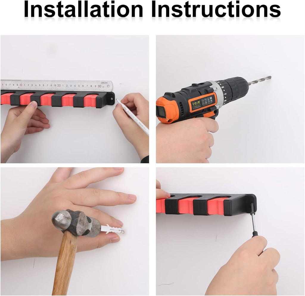 Horizontal Fishing Rod Holders Wall Mount,Pole Rack for Garage