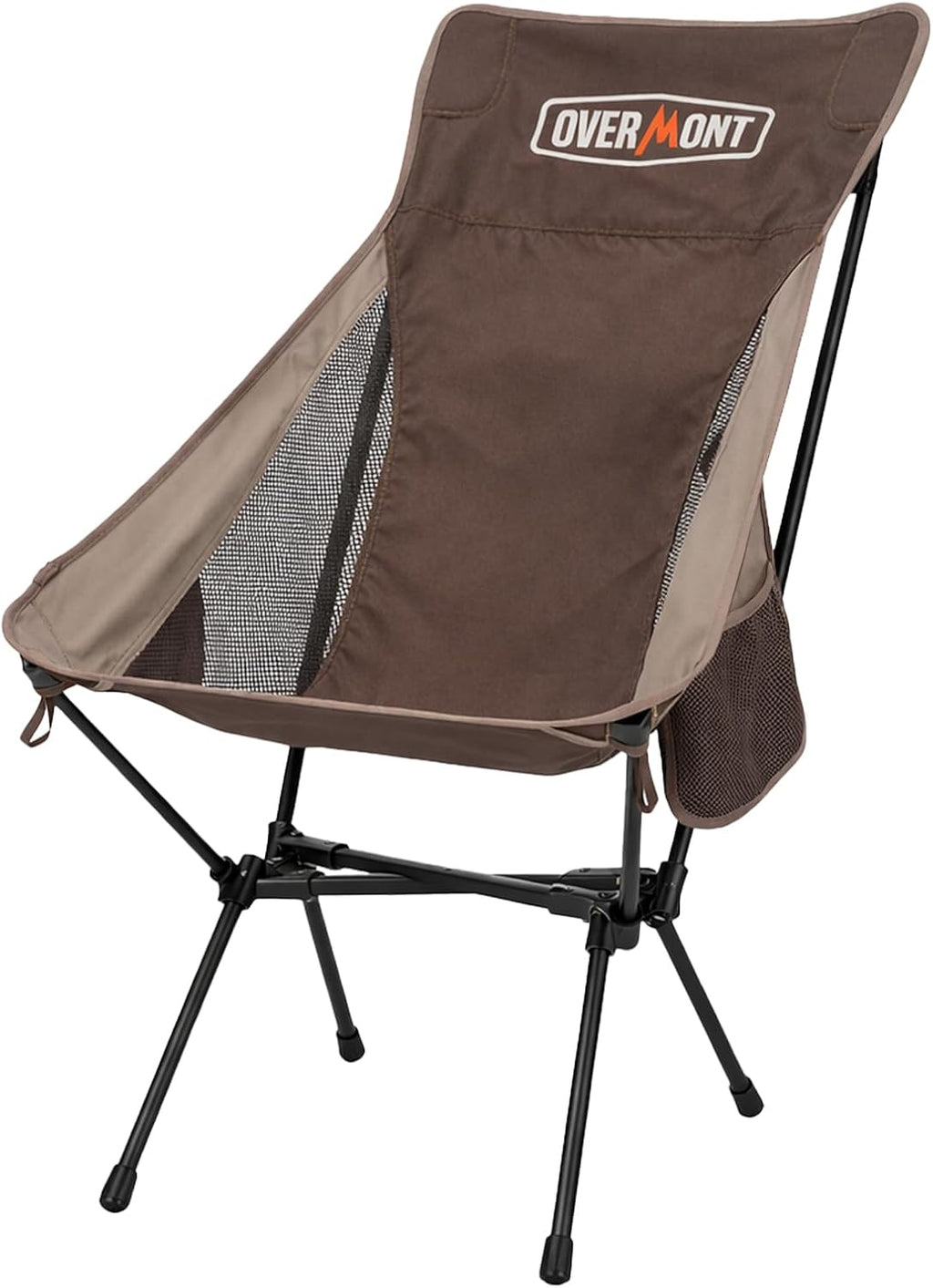Overmont Portable High-Back Camping Chair - 440LBS Support Oversized Lightweight Folding Backpacking Chair for Adults - Compact with Detachable Pillow for Outdoor Travel Hiking Beach Fishing