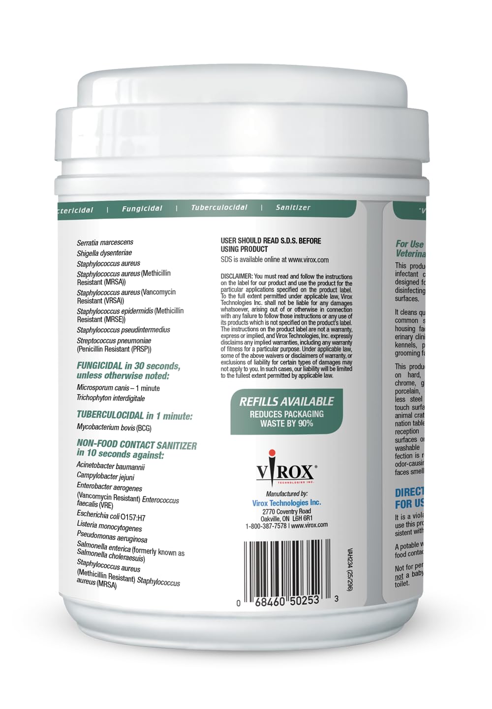 REScue One-Step Disinfectant Cleaner & Deodorizer Wipes for Vet Use – Cleaner for Kennels, Litter Boxes, Vet Offices, Pet Grooming Surfaces, Pet Items – Wipes Canister, 160-Count (Pack of 1)