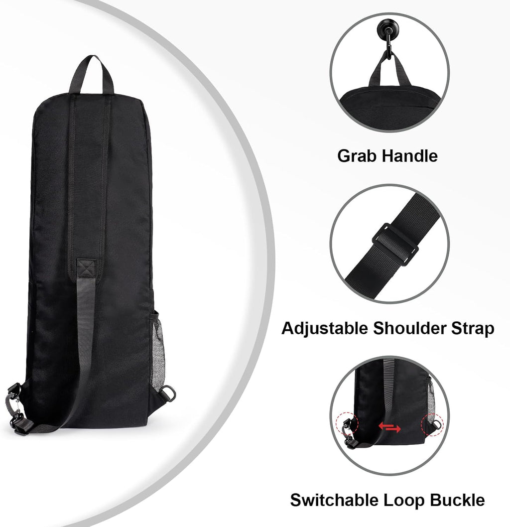 Yoga Mat Bag Carrier with Mesh & Zipper Pockets