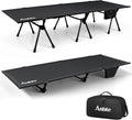 Anbte Height Adjustable Camping Cot, Support 400 lbs, Portable for 1 Person