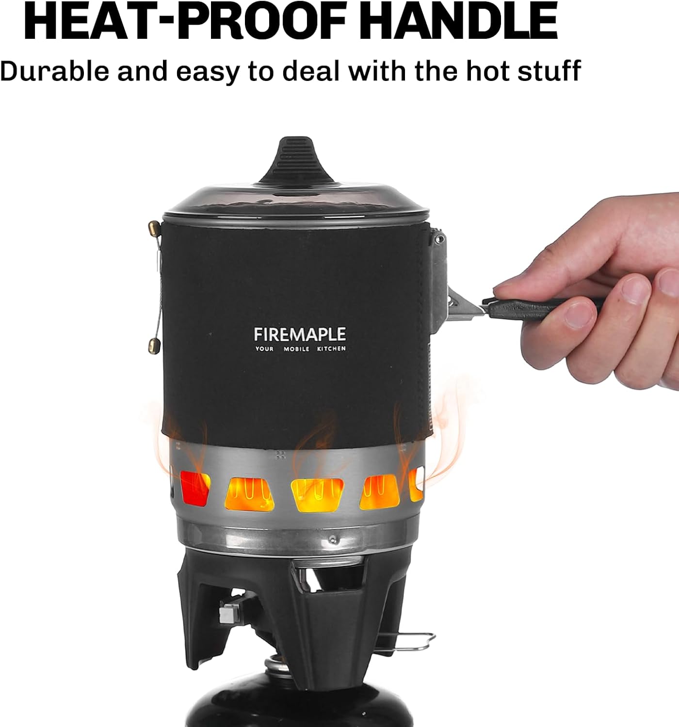 Fire-Maple Fixed Star 3 Backpacking and Camping Stove System, Black 21oz