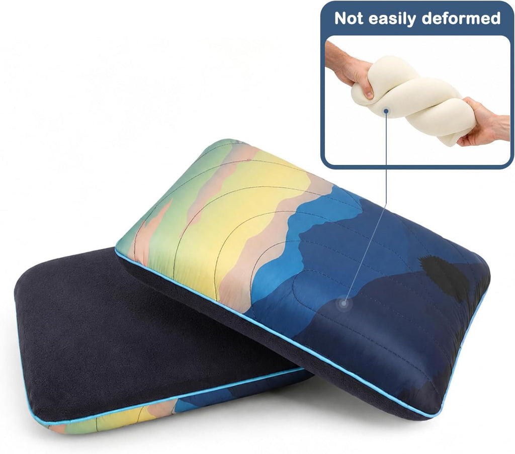 Camping Pillow Memory Foam Travel Pillow Packable Backpacking