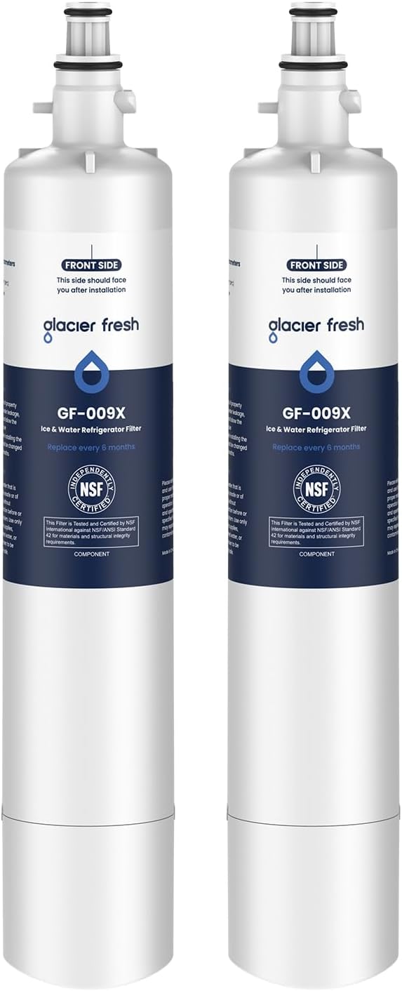 GLACIER FRESH RPWFE, RPWF Refrigerator Water Filter (Built-in CHIP) 2-Pack