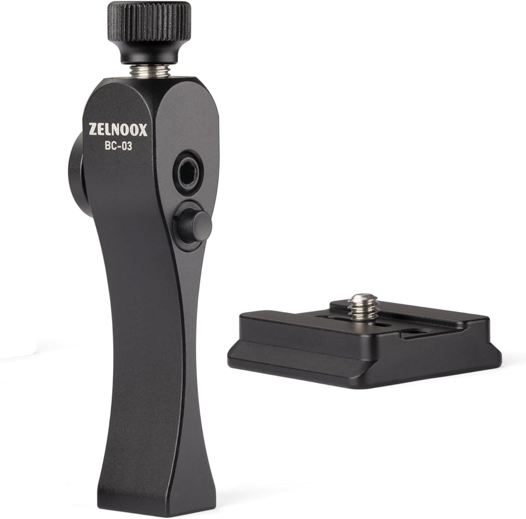 Binocular Tripod Adapter | Quick Release, 1/4"-20 Thread & Arca-Dovetail, CNC Aluminum, Anti-Drop, Fits Most Binoculars