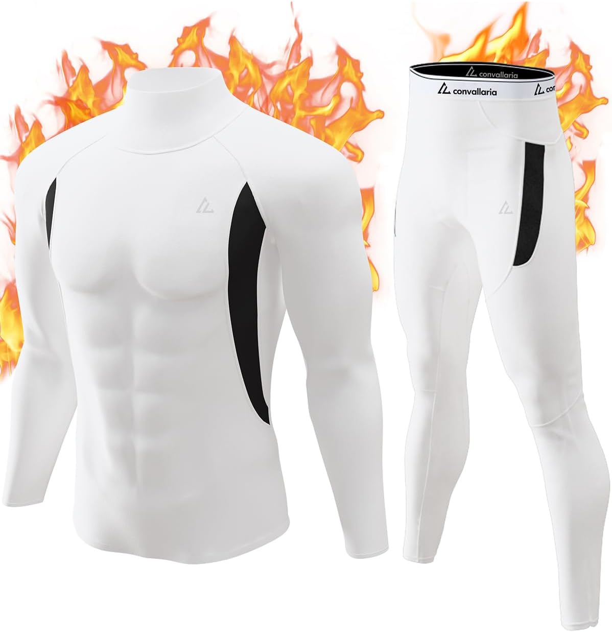 Mens Thermal Underwear Long Johns Set Cold Weather Hunting Base Layer