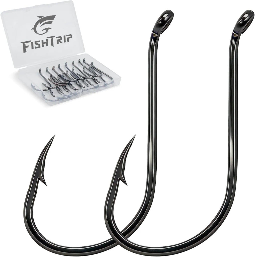 FishTrip 50/100/120/210Pcs Octopus Fishing Hooks for Saltwater & Freshwater