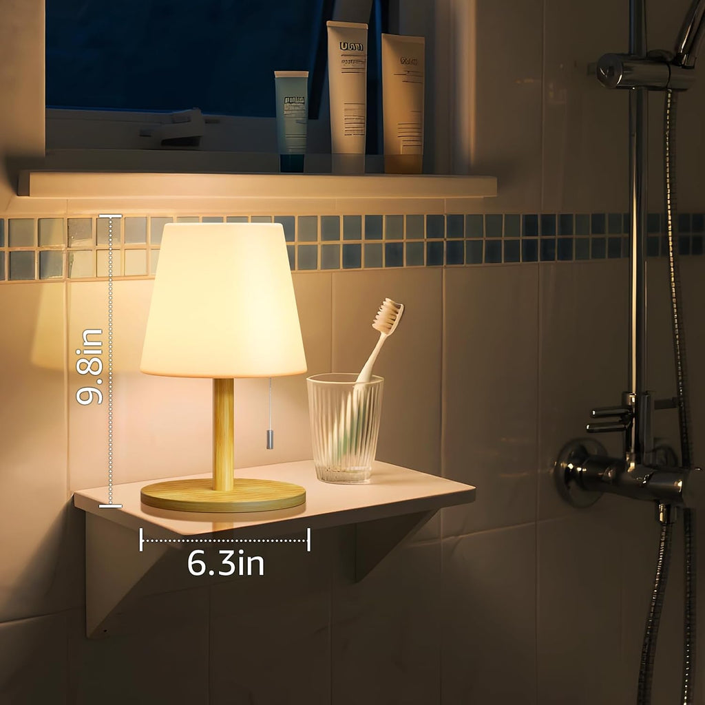 uuffoo Shower Lamp Rechargeable Cordless Light Waterproof for Bathroom Spa