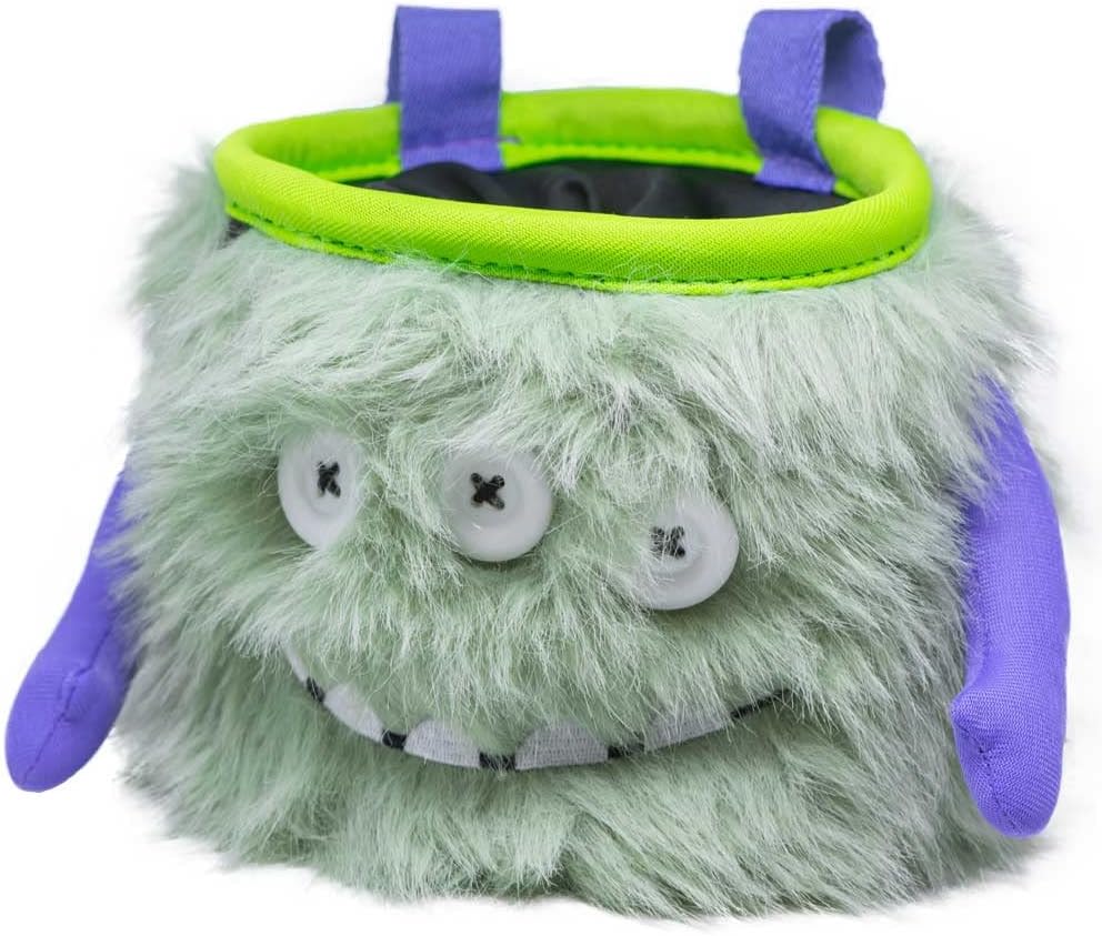 8BPLUS Chalk Bag for Climbing, Bouldering, Belt and Giftbox Included - Wide Opening - Brush Holders, for Left & Right Handers (Marty)
