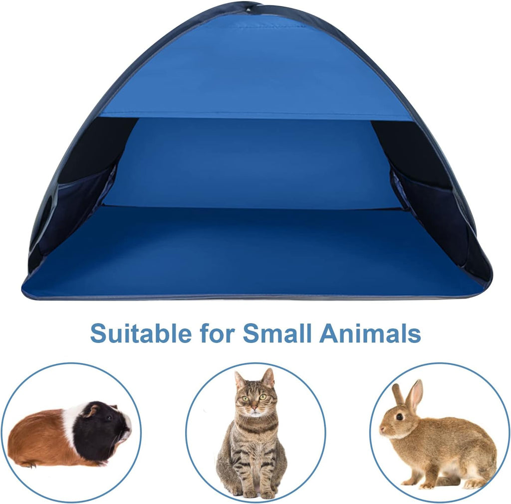 Beach Sun Shelter, Pop Up Portable Tent for Anti-UV Windproof Camping Picnic, Small Pets, Blue