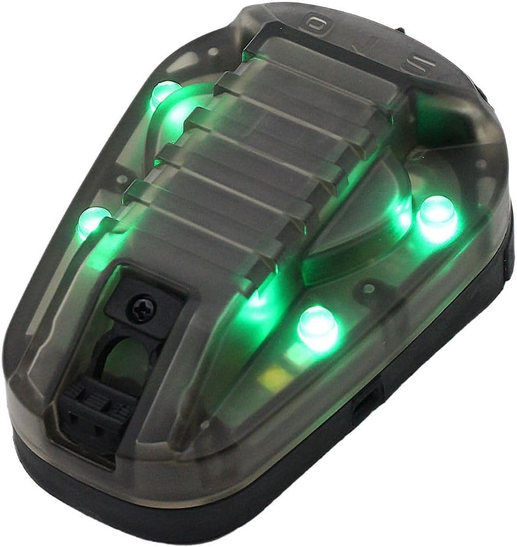 Tactical Helmet Signal Light with LED and IR/Strobe FunctionOutdoor Sports Survival Signal Light