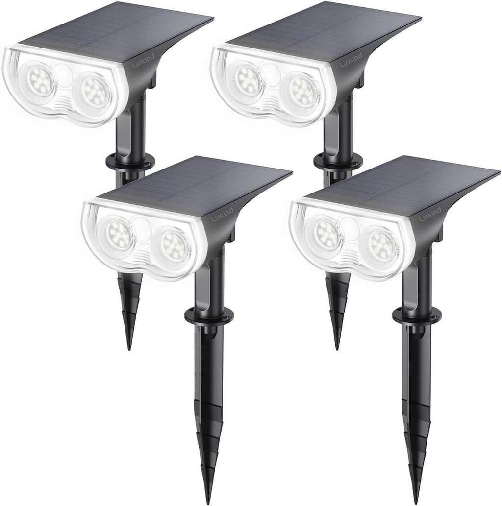 Linkind Solar Lights Outdoor Waterproof LED Landscape Spotlight RGB 2 Pack