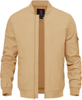 TBMPOY Men's Lightweight Jackets Casual Dress Golf Bomber Windbreaker Fall