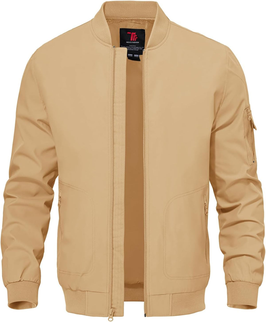 TBMPOY Men's Lightweight Jackets Casual Dress Golf Bomber Windbreaker Fall