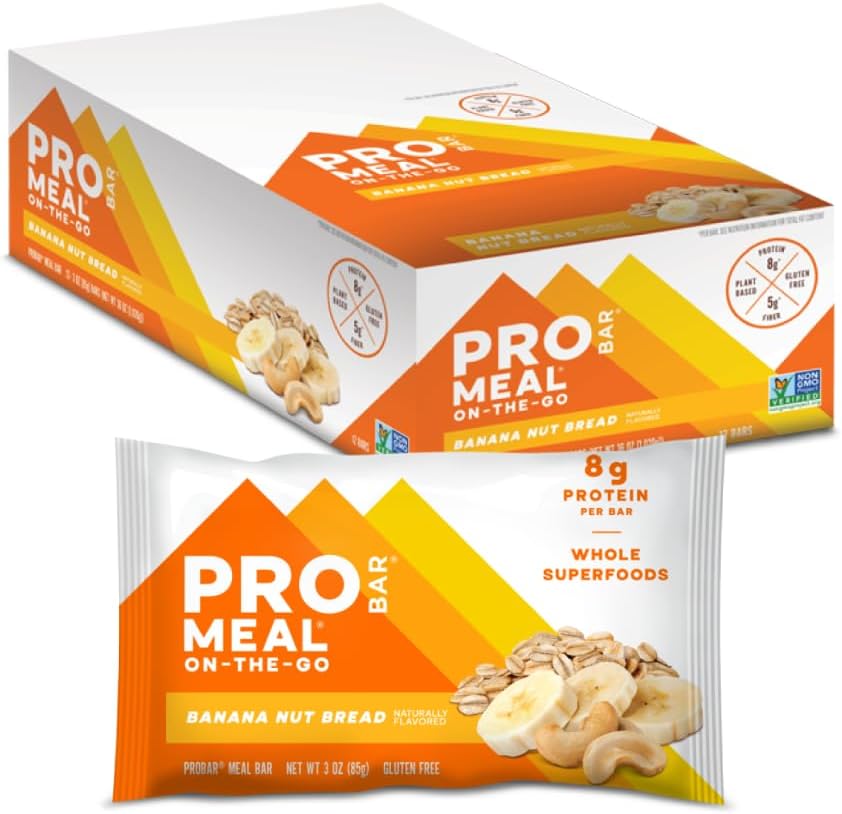 PROBAR MEAL Bar – Plant Based Meal Replacement Bar with Whole Food Ingredients, Oats, Nuts & Seeds, Vegan, Gluten Free, Non-GMO Nutrition Bar for Breakfast, Travel & On-the-Go Energy (Superfood Slam, 12 Count)