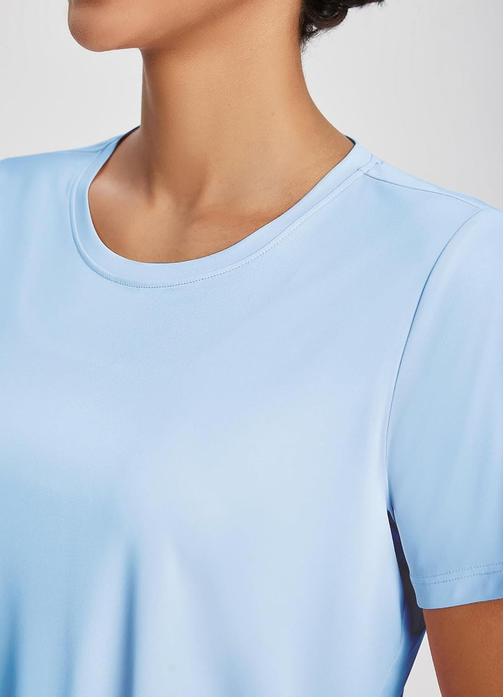 baleaf Women's Athletic Running Shirts Short Sleeve Crop Tops