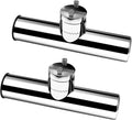 Fishing Rod Holder for Boat ,Stainless Steel 316 Rail Mount Clamp Fishing Rod Holders Marine Grade 360 Degree Adjustable Fishing Rod Holder