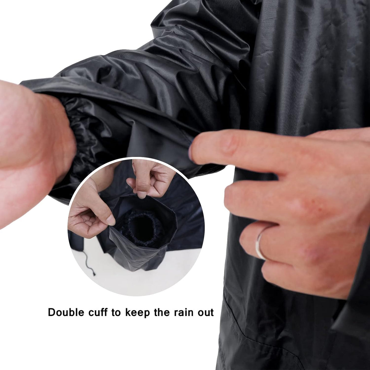 Men's Rain Suit Lightweight Waterproof Protective Raincoats (Jackets and Pants) Rain Gear Workwear