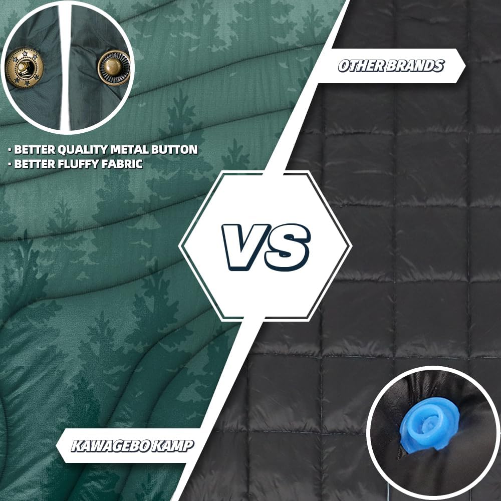Large Camping Blanket with Sherpa Lining 78"x 56"