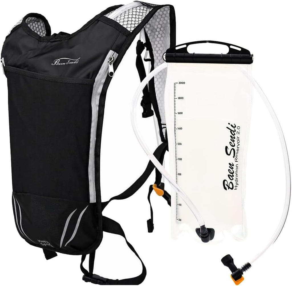 2 Pack Hydration Pack with 2L Backpack Water Bladder - Great for Outdoor Sports of Running Hiking Camping Cycling Skiing
