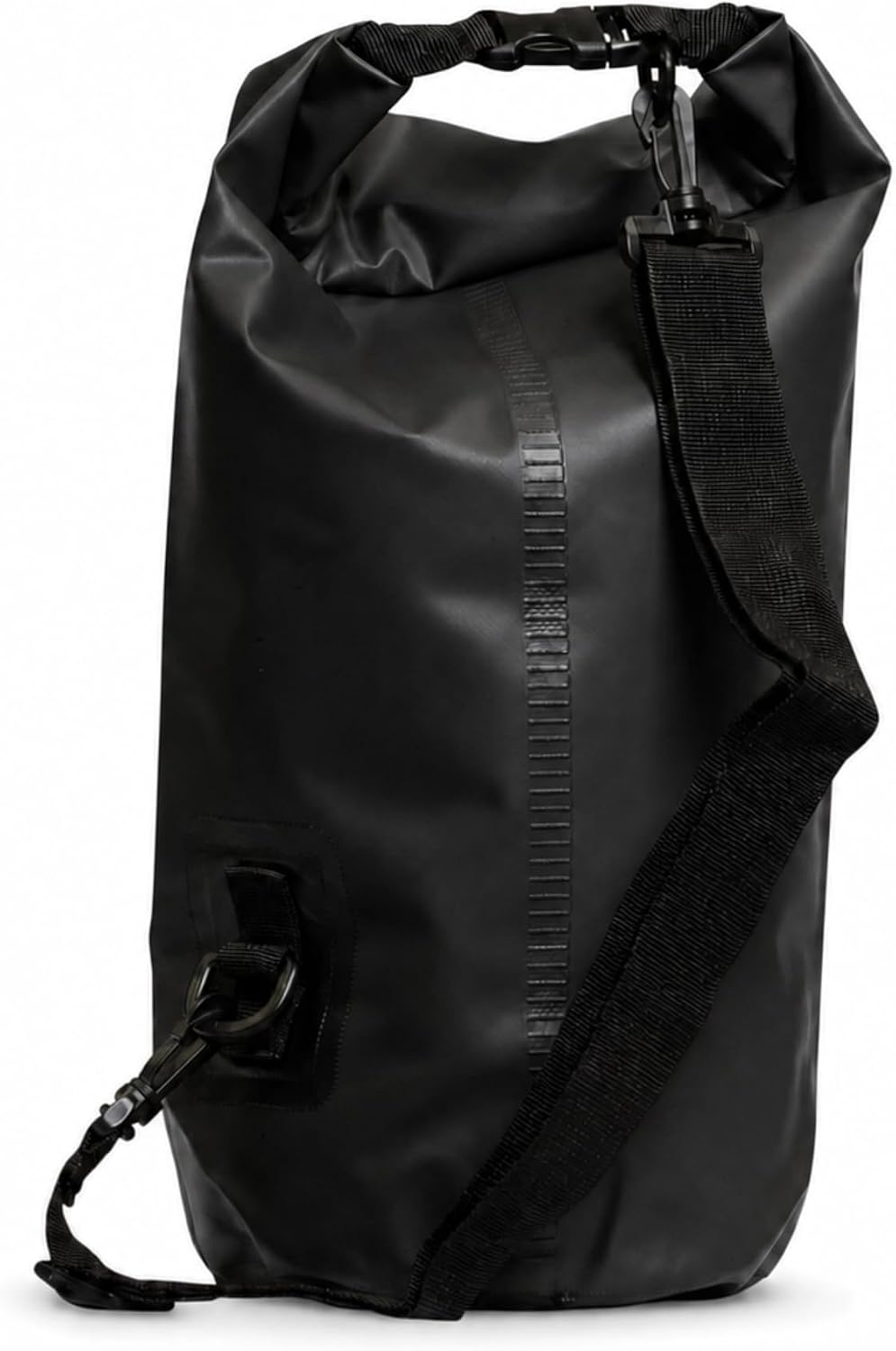 SILO Dry Drop 10L Waterproof Dry Bag - Ultralight Roll-Top Gear Bag for Trail Running, Ultramarathon Crew Drop, Kayaking, SUP, Hiking, Camping, Beach - 500D PVC, Shoulder Strap Black