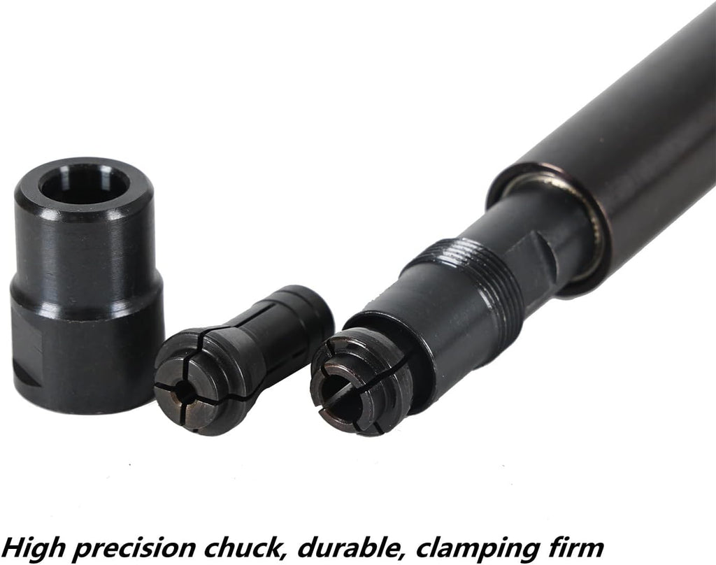 Extra Long Extension 1/4" and 1/8" Straight Air Die Grinder, High Speed Extended Long Shaft Air Die Grinder Tool