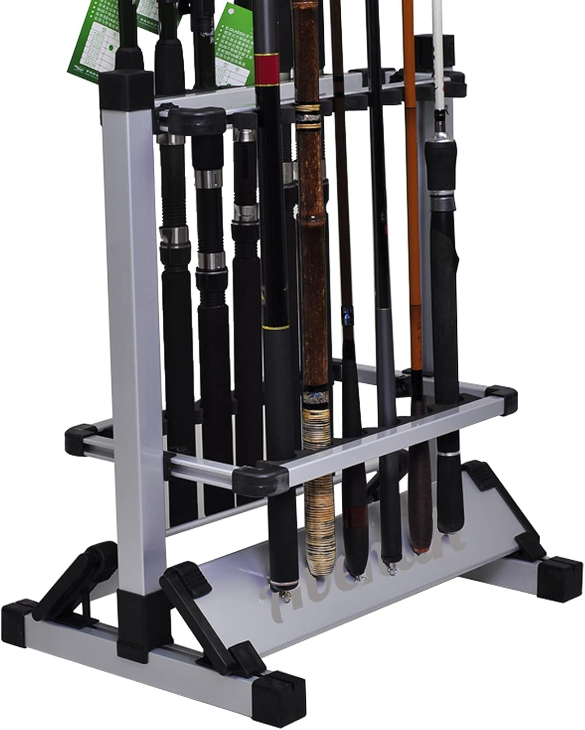 Aventik Aluminum Fishing Rod Rack 12 Rod Stand