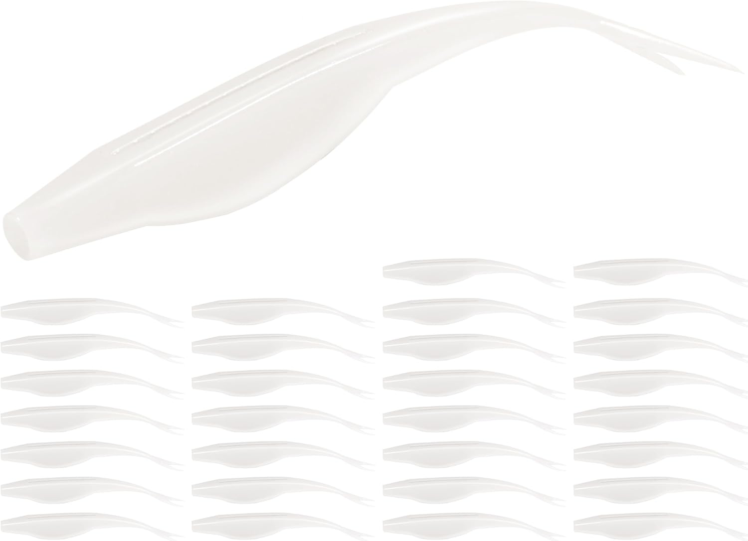 Forked Tail Soft Baits- Realistic Jerk Bait & Fluke Action Soft Lures for Bass, Trout & Crappie - Versatile Freshwater & Saltwater Fishing Bait (2.75"-5")