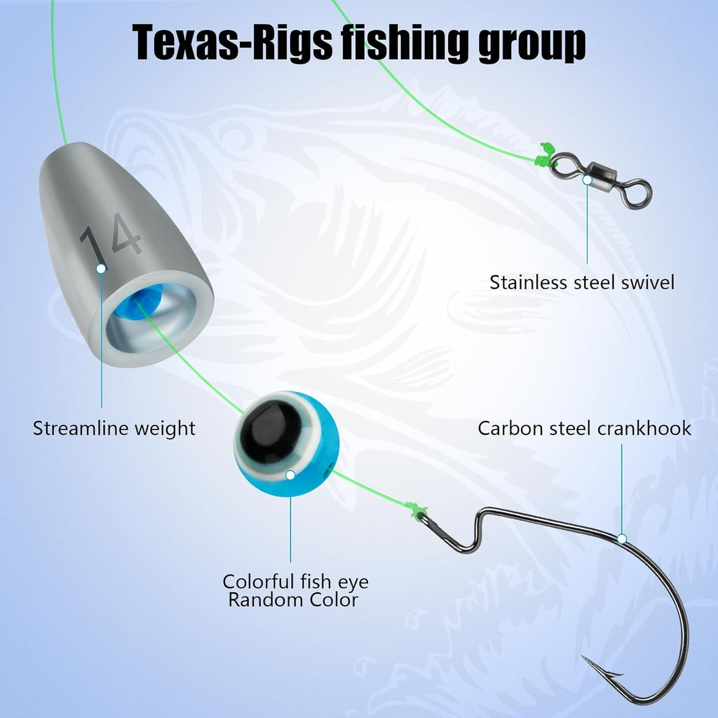 THKFISH Fishing Weights Sinkers Set, 28PCS Fishing Sinker Drop Shot Weights Kit,Drop Shot Rig Wacky Hooks for Saltwater Freshwater Bass Fishing