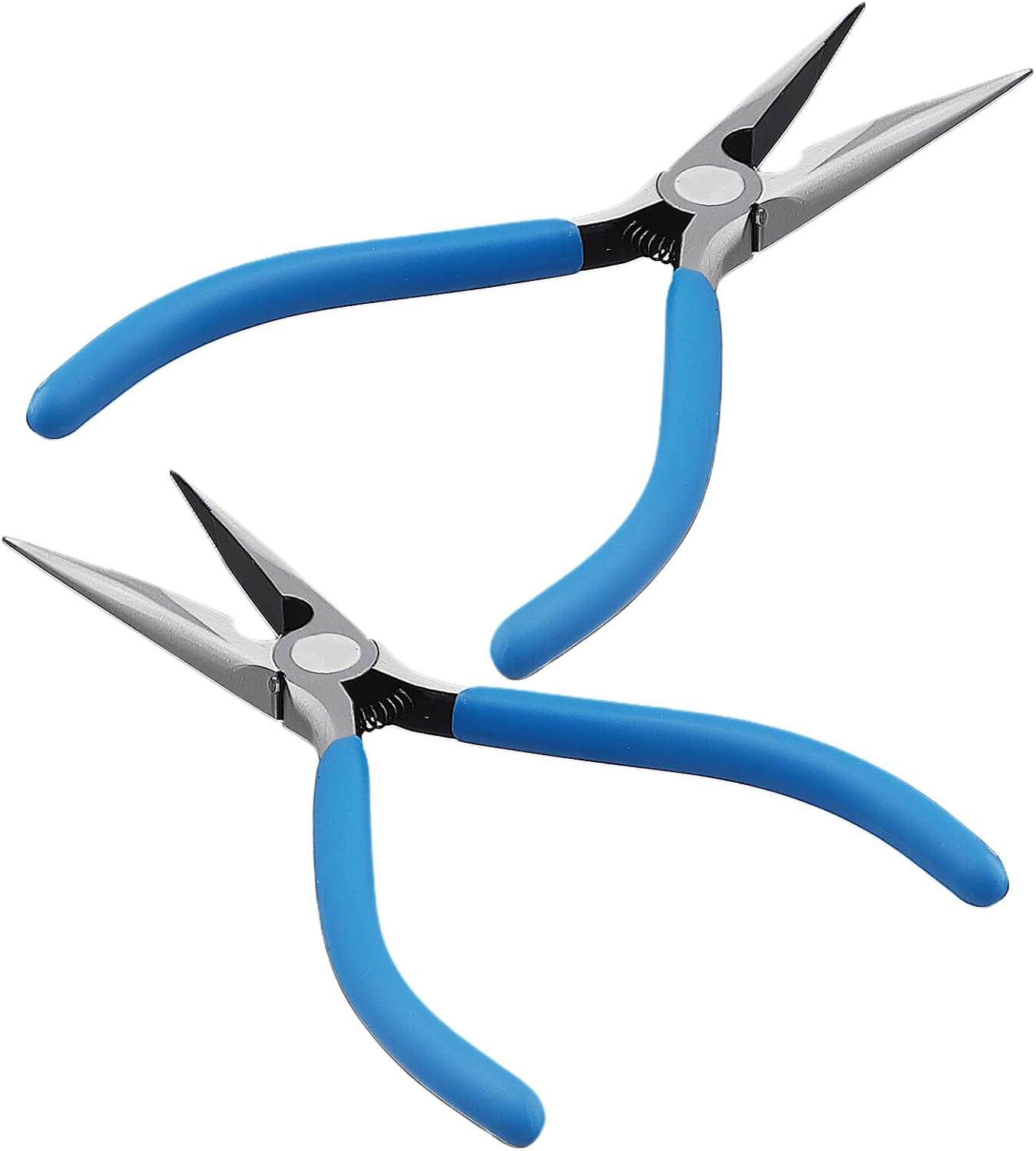 SINJEUN 3 Pack Small Needle Nose Pliers, 6.5 Inch Precision Long Nose Pliers with Spring Loaded, Jewelry Making Pliers Set for Crafts, Electronics Repair, Beading & Wire Wrapping