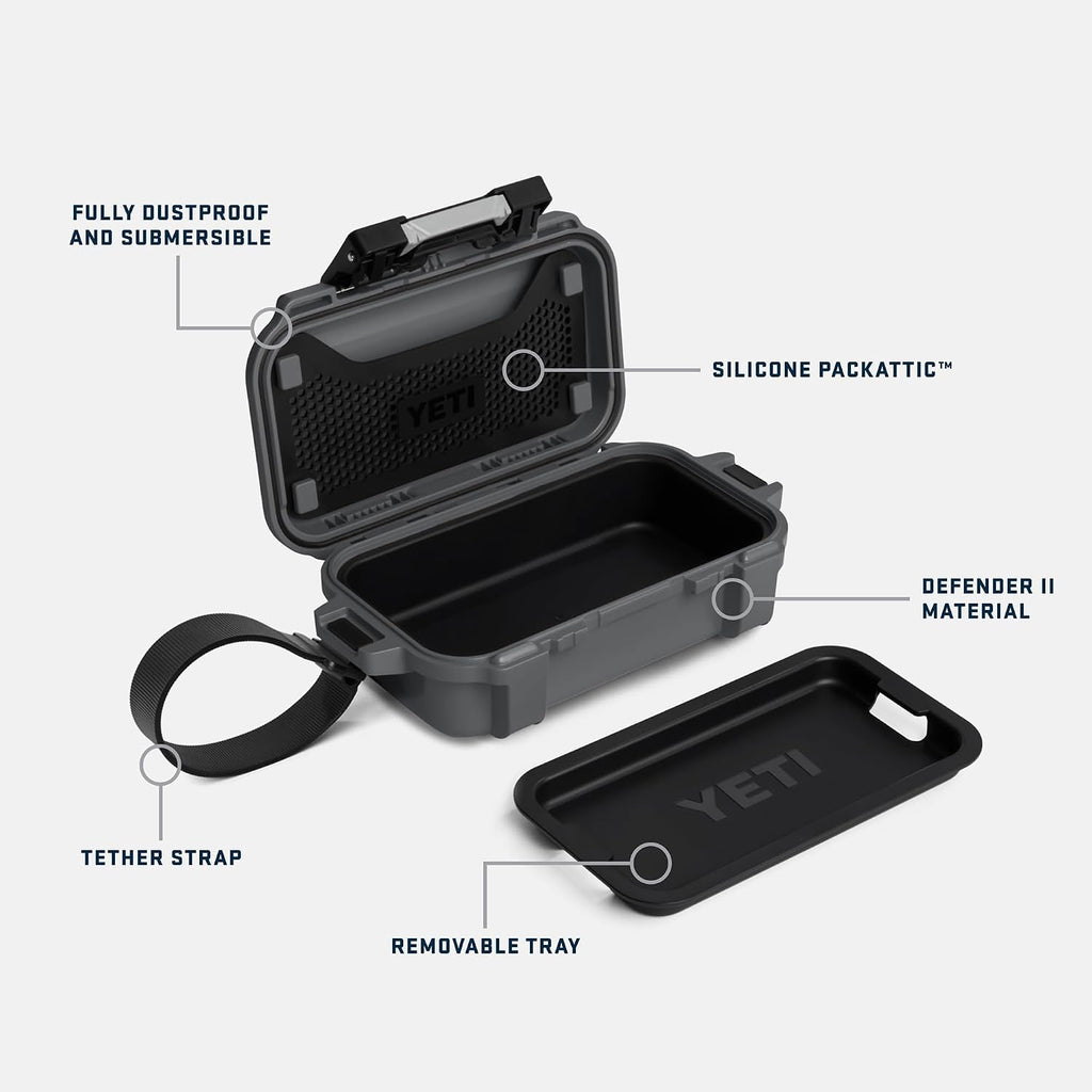 YETI LoadOut GoBox Collection, Divided Waterproof Cargo Case, Dry Box, Camera Case, Fishing Tackle Box