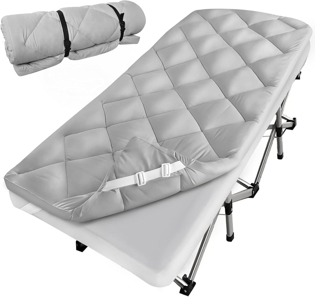 Cot Mattress Pad 30" X 75" Quilted Cot Pads for Camping