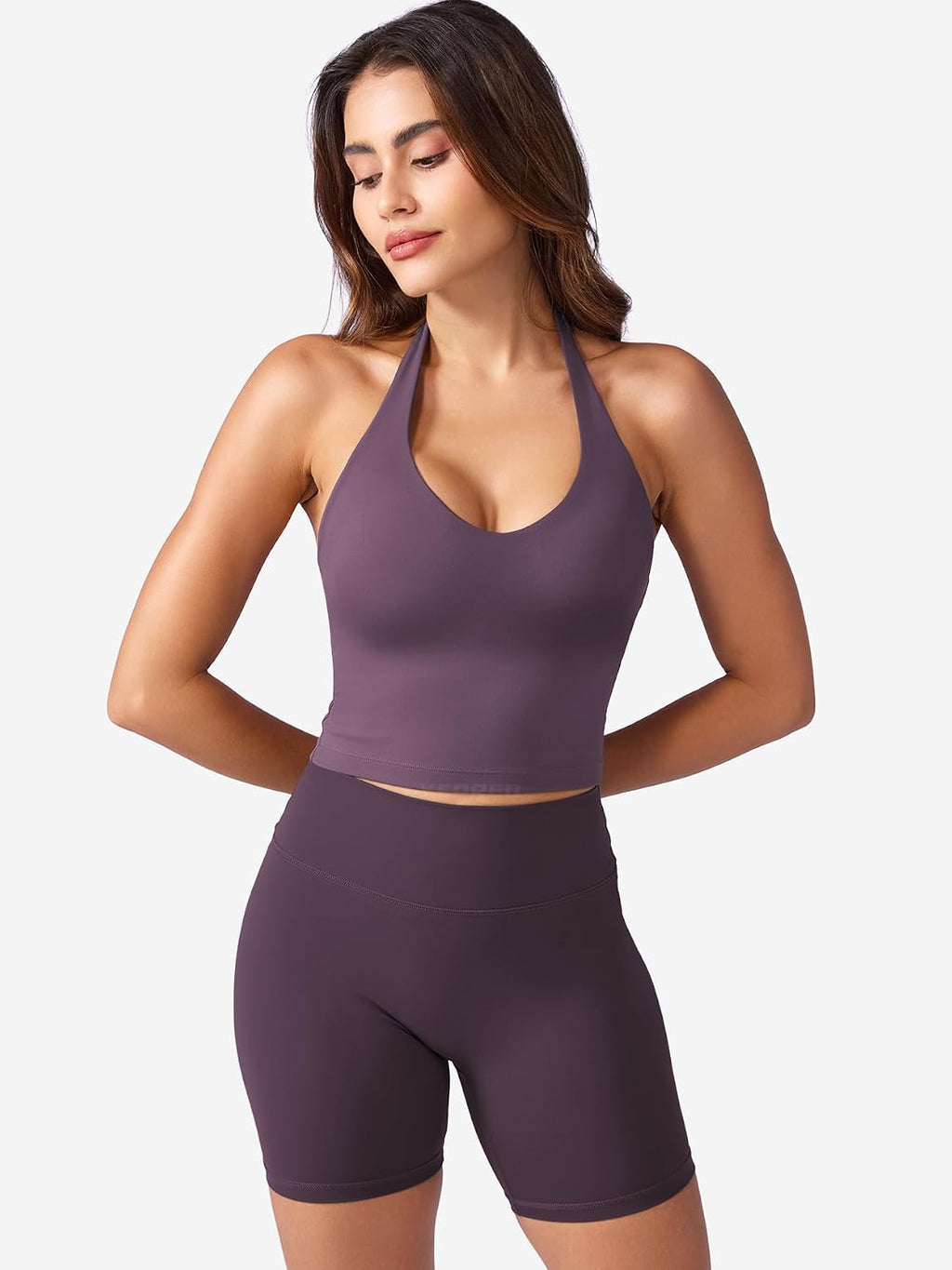 YEOREO CoreFlex Women's Halter Crop Tank Top