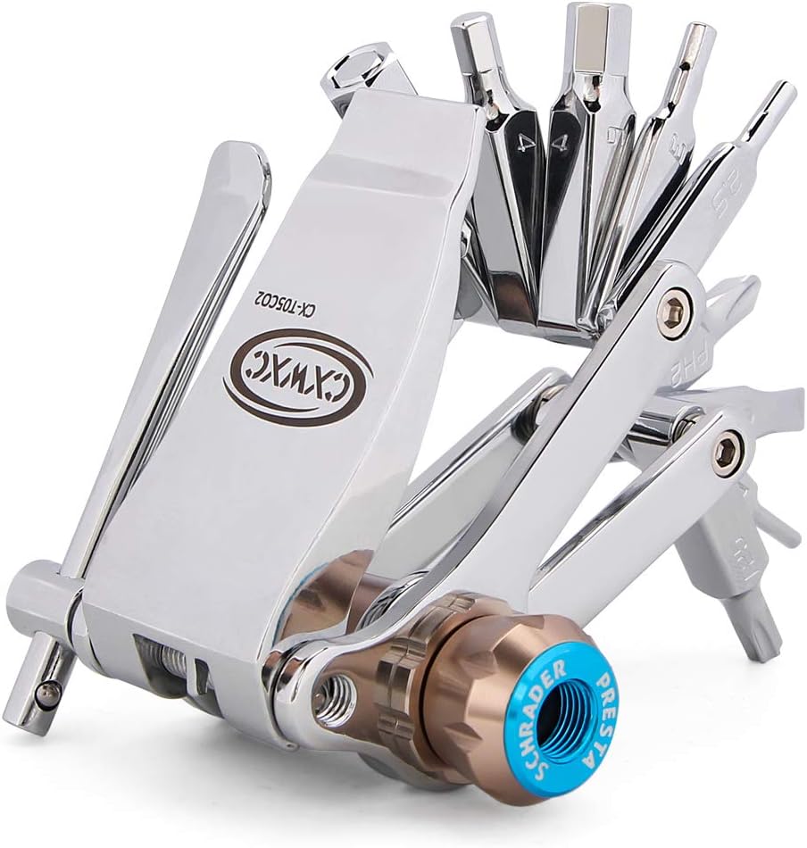 Bike Tool Mini 16 in 1 Multi-Tool - Chain Tool/Torx/Hex/Screwdriver