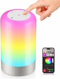 RGBICWW Smart Table Lamp, Touch Bedside Lamp LED Desk Lamp with App Control