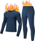 Thermal Underwear for Men - 2 Styles: 185g Lightweight Thin Base Layer & 220g Midweight Micro-Fleece Lined Long Johns