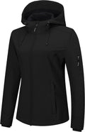 Outdoor Ventures Women's Softshell Jacket Fleece Lined Waterproof Rain Coat