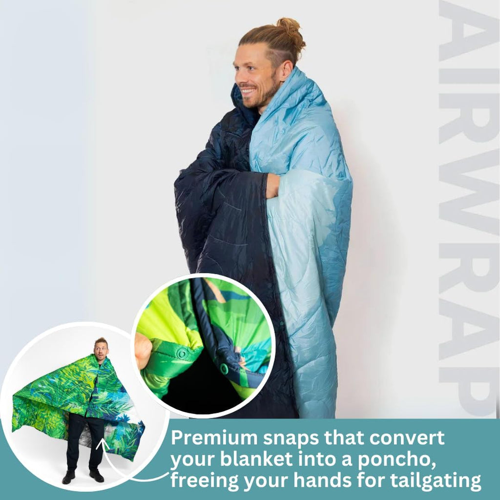 Thermal Blanket - Lightweight, Packable, Puffy, Waterproof and Packable Camping Blanket for Travel, Beach, Hammock, and Outdoor Use