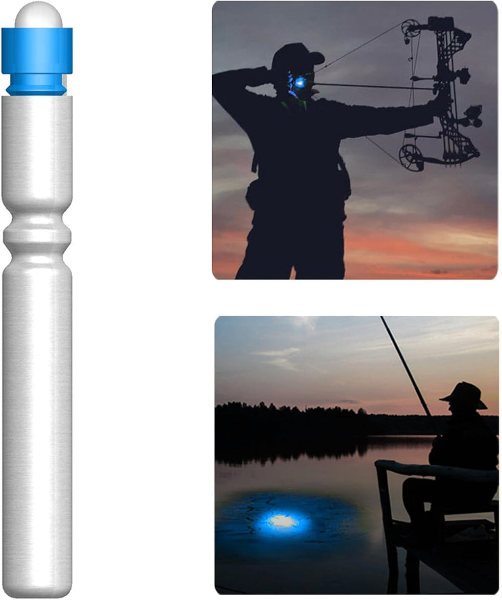 CosiComu Fishing Bobber Lights,Night Fishing Float Lights,Fishing Glow Sticks,Lighted Nocks for Arrows 6-Pack