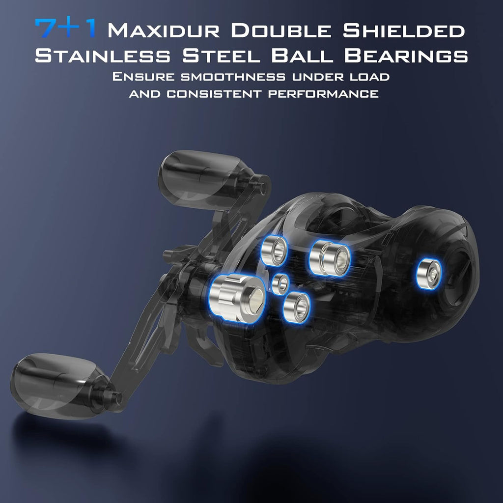 KastKing Megatron 100&200 Baitcasting Reels, Low Profile, High Capacity